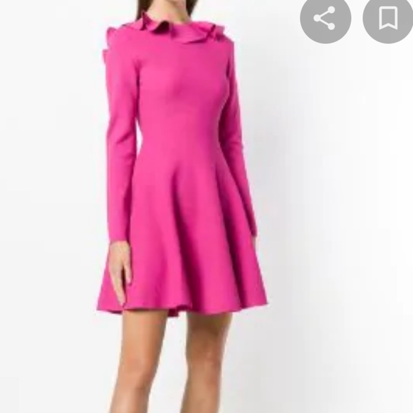 Valentino Dresses & Skirts - Valentino Ruffle Neck Short Dress